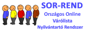 Országos online várólista nyílvántartó rendszer